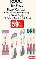 ROOC TEK FİYAT BIÇAK ÇEŞİTLERİ